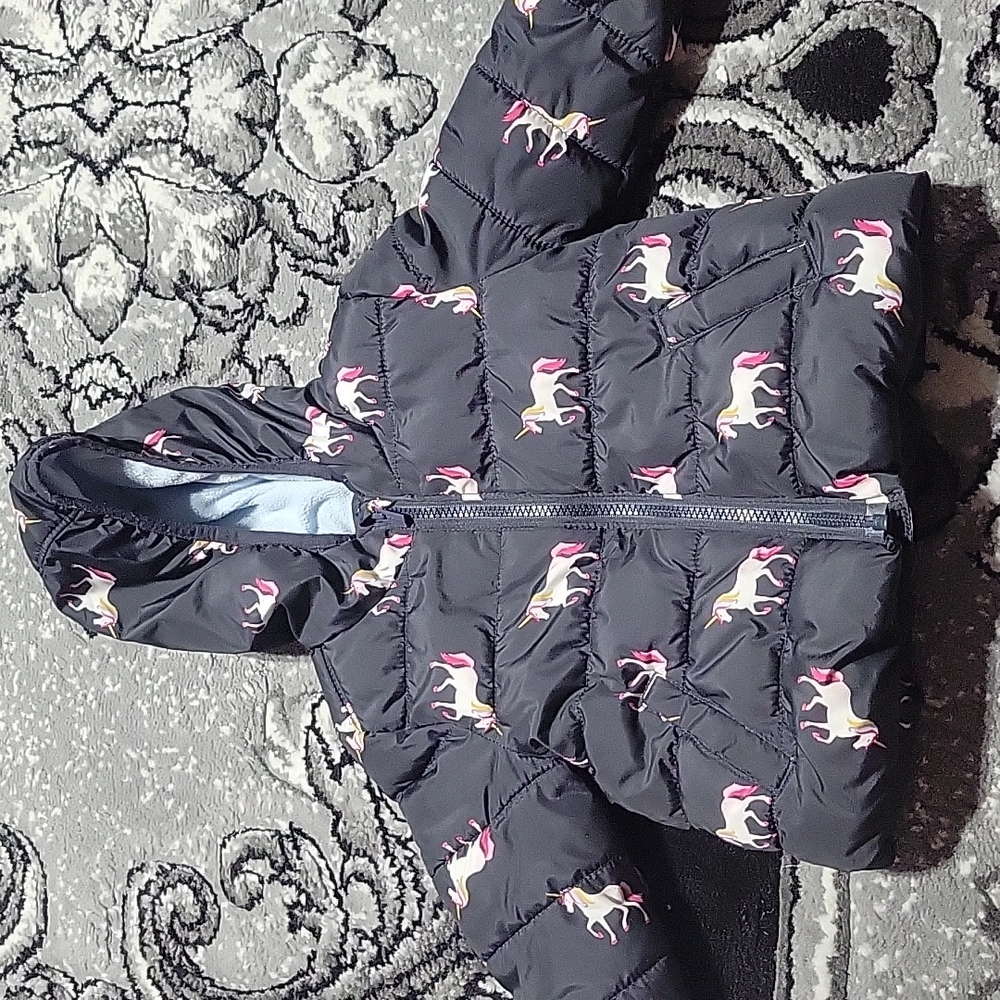 Old Navy Unicorn Puffer Coat